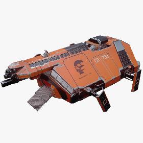 3D Sci-Fi Cargo Spaceship Animated model